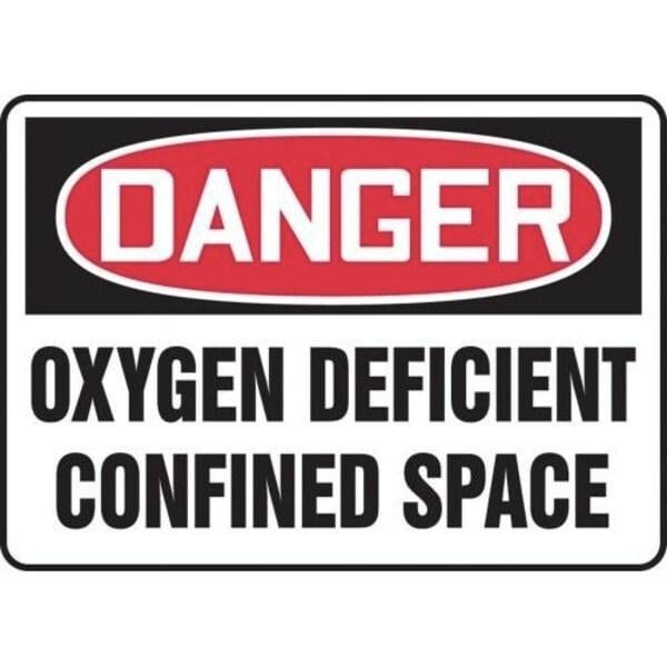 Accuform OSHA DANGER SAFETY SIGN OXYGEN MCSP022VS MCSP022VS - main